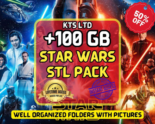 Pack STL Star Wars + 115gb - 4,000 3D Printing Files