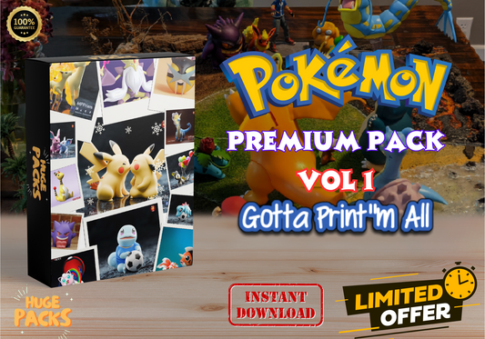 Pokemon - Premium PACK VOL1 - 3D Printing Files